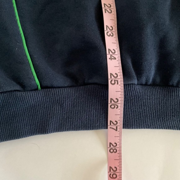 VTG Y2K Umbro Ireland Football Training Track Jacket L Navy 1/4 Zip FAI Eircom - Picture 10 of 10